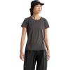 Arc’teryx Taema Crew Neck SS Women’s | Quick Dry Short Sleeve Workout Shirts – Lightweight Exercise Tops(Black Heather)