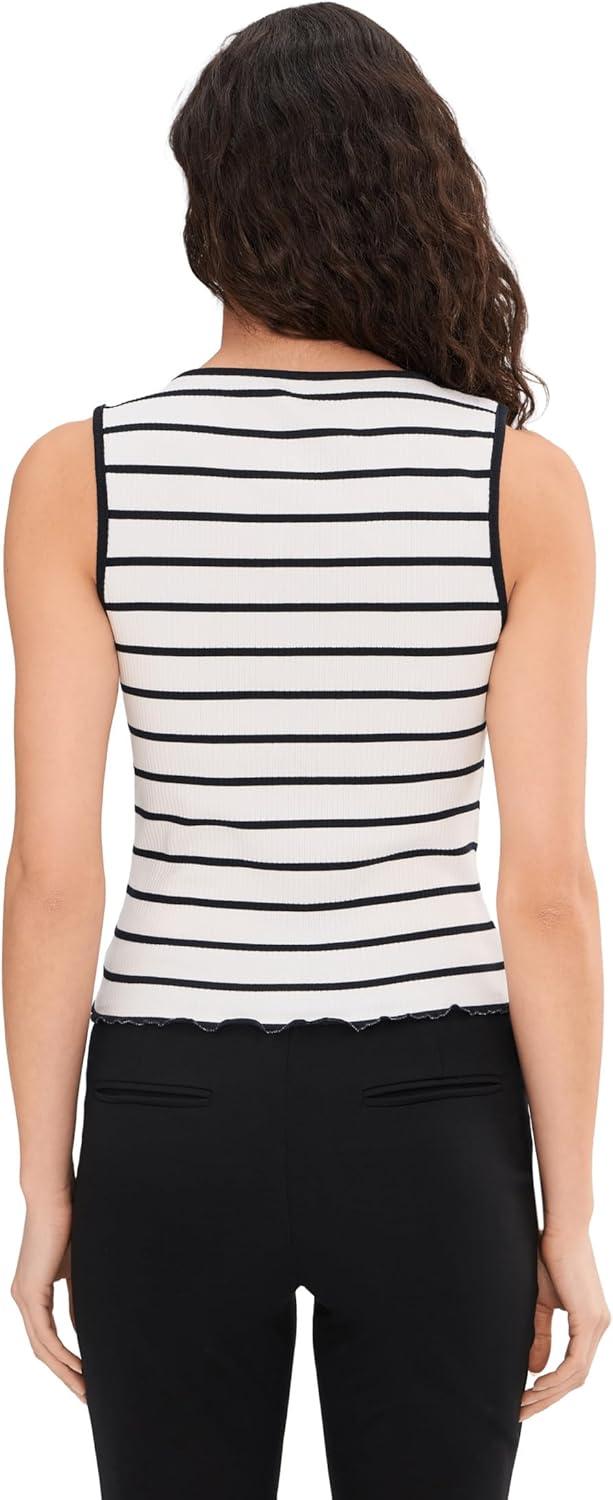 image:imageFree People Womens Tilly Striped TankBlackWhite Combo