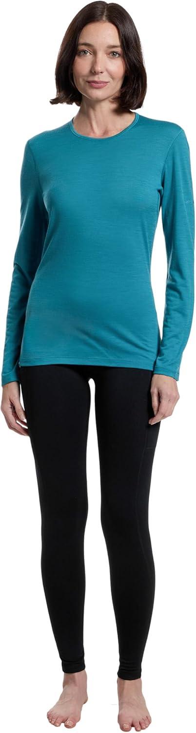 image:imageIcebreaker Merino Womens Merino 200 Oasis Long Sleeve CreweTopaz