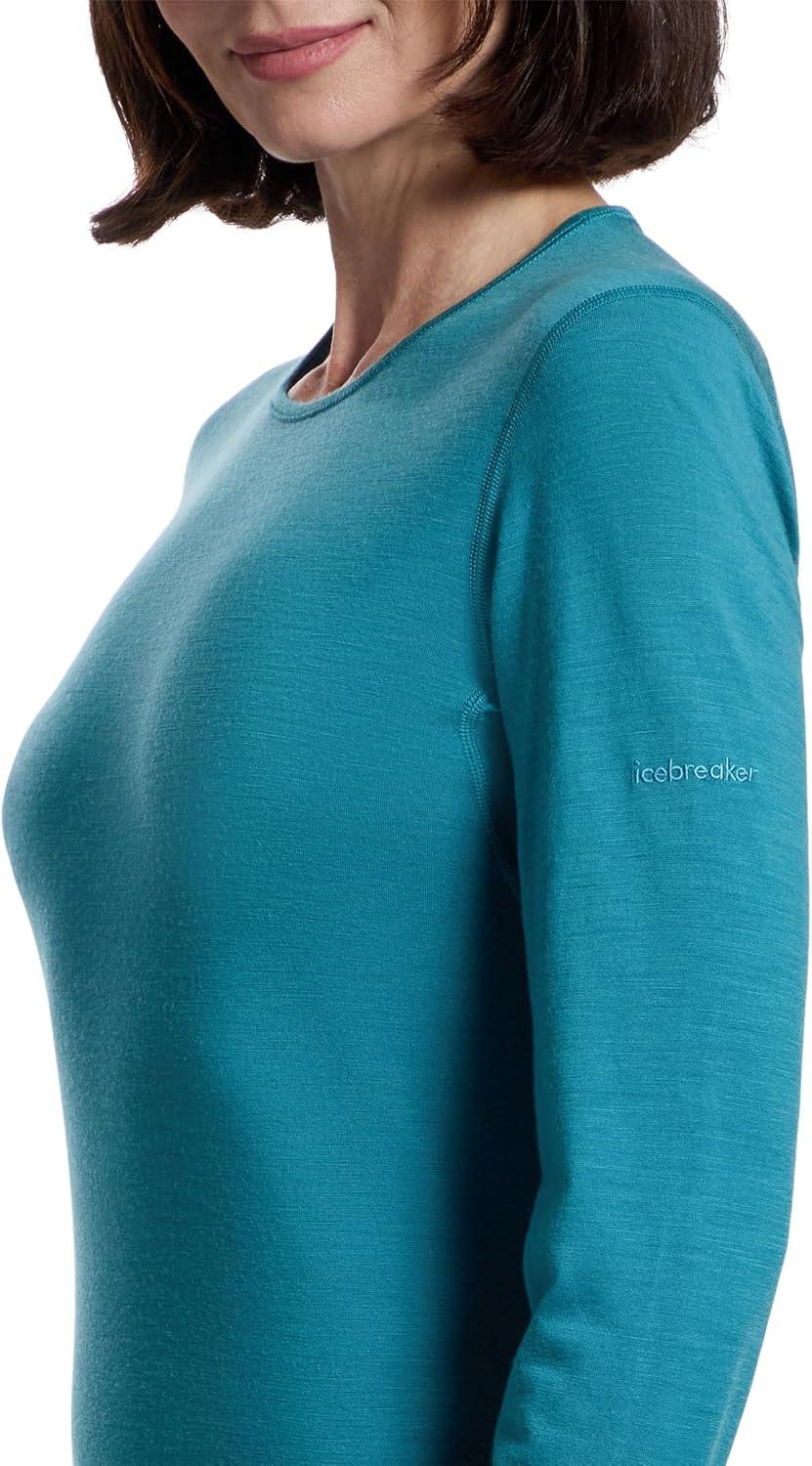 image:imageIcebreaker Merino Womens Merino 200 Oasis Long Sleeve CreweTopaz