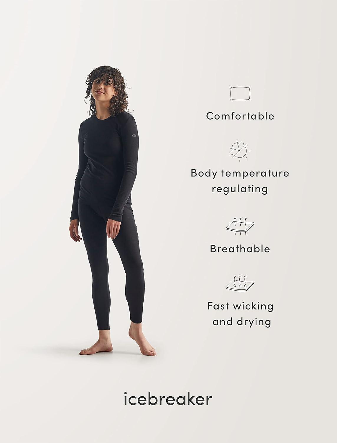 image:imageIcebreaker Merino womens Women Merino 200 Oasis Ls Half ZipGritstone Heather
