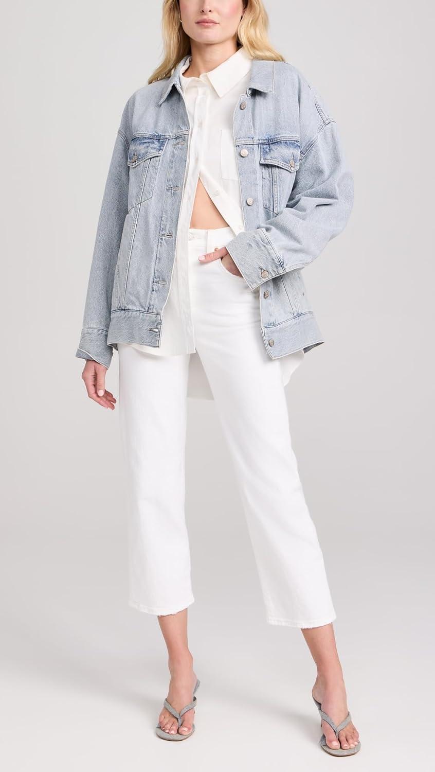 image:imageLevis Womens Premium Ribcage Straight Ankle JeansCloud Over White
