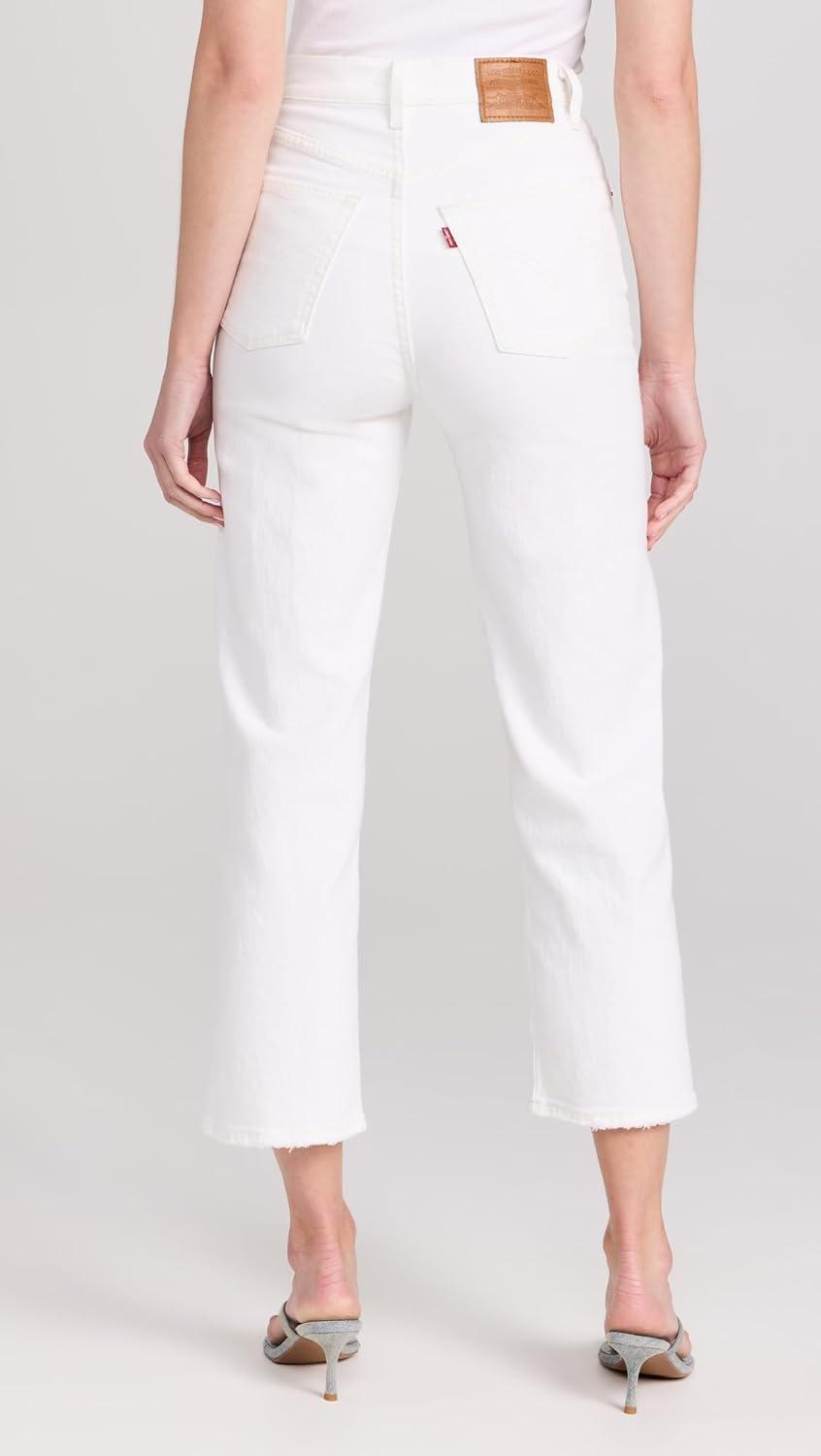 image:imageLevis Womens Premium Ribcage Straight Ankle JeansCloud Over White