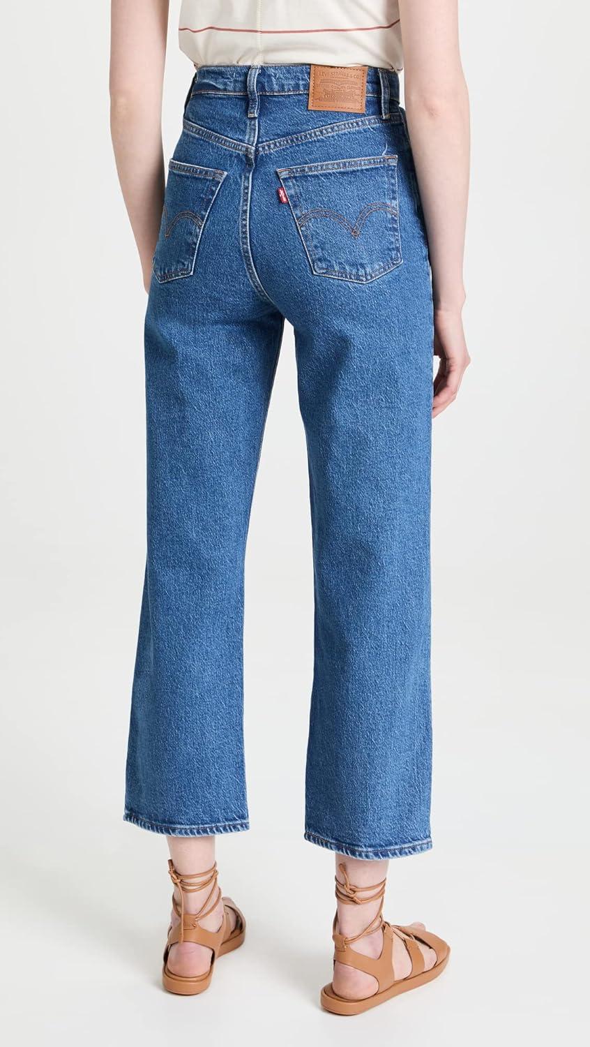 image:imageLevis Womens Premium Ribcage Straight Ankle JeansJazz Pop Medium Indigo