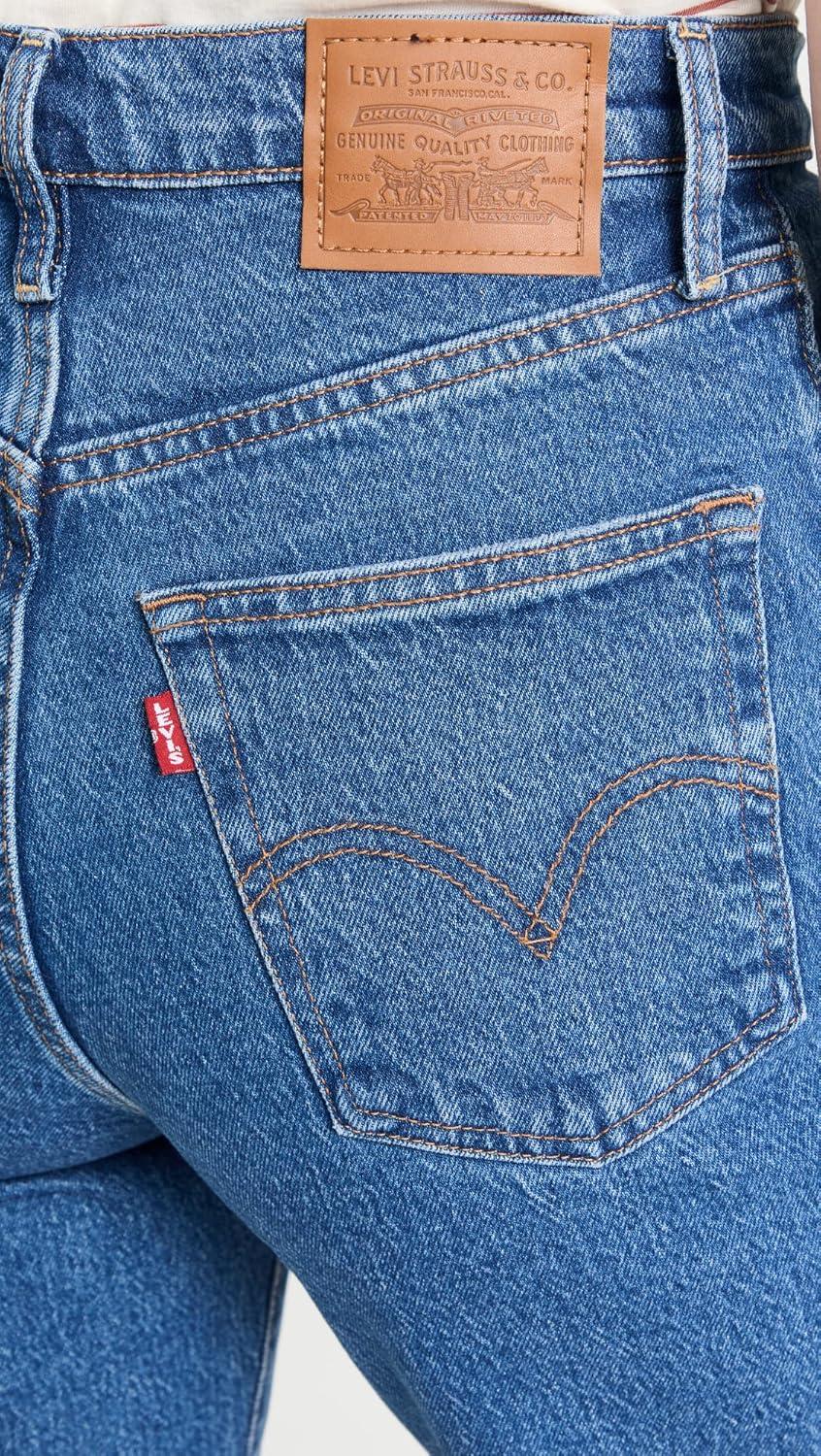 image:imageLevis Womens Premium Ribcage Straight Ankle JeansJazz Pop Medium Indigo