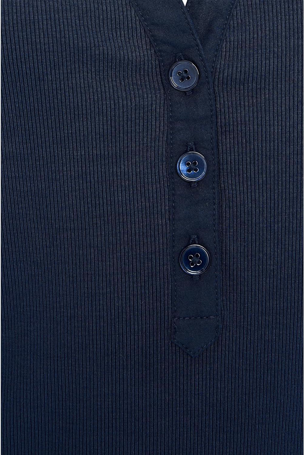 image:imageMadewell Womens Mixy VNeck Puff TeeMidnight Navy