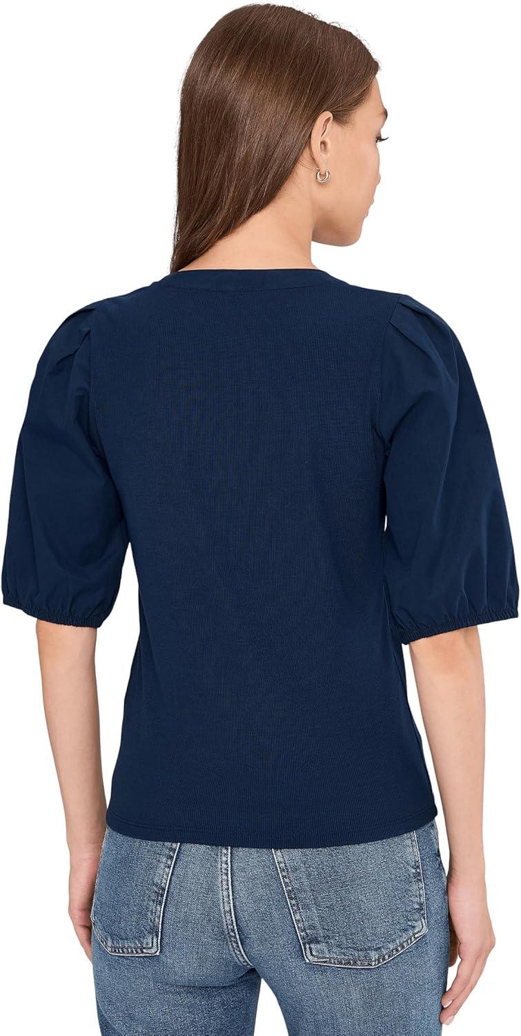 image:imageMadewell Womens Mixy VNeck Puff TeeMidnight Navy