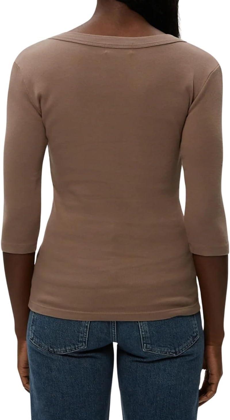 image:imageMichael Stars Womens Dot ThreeQuarter Sleeve Tee ShirtCobblestone