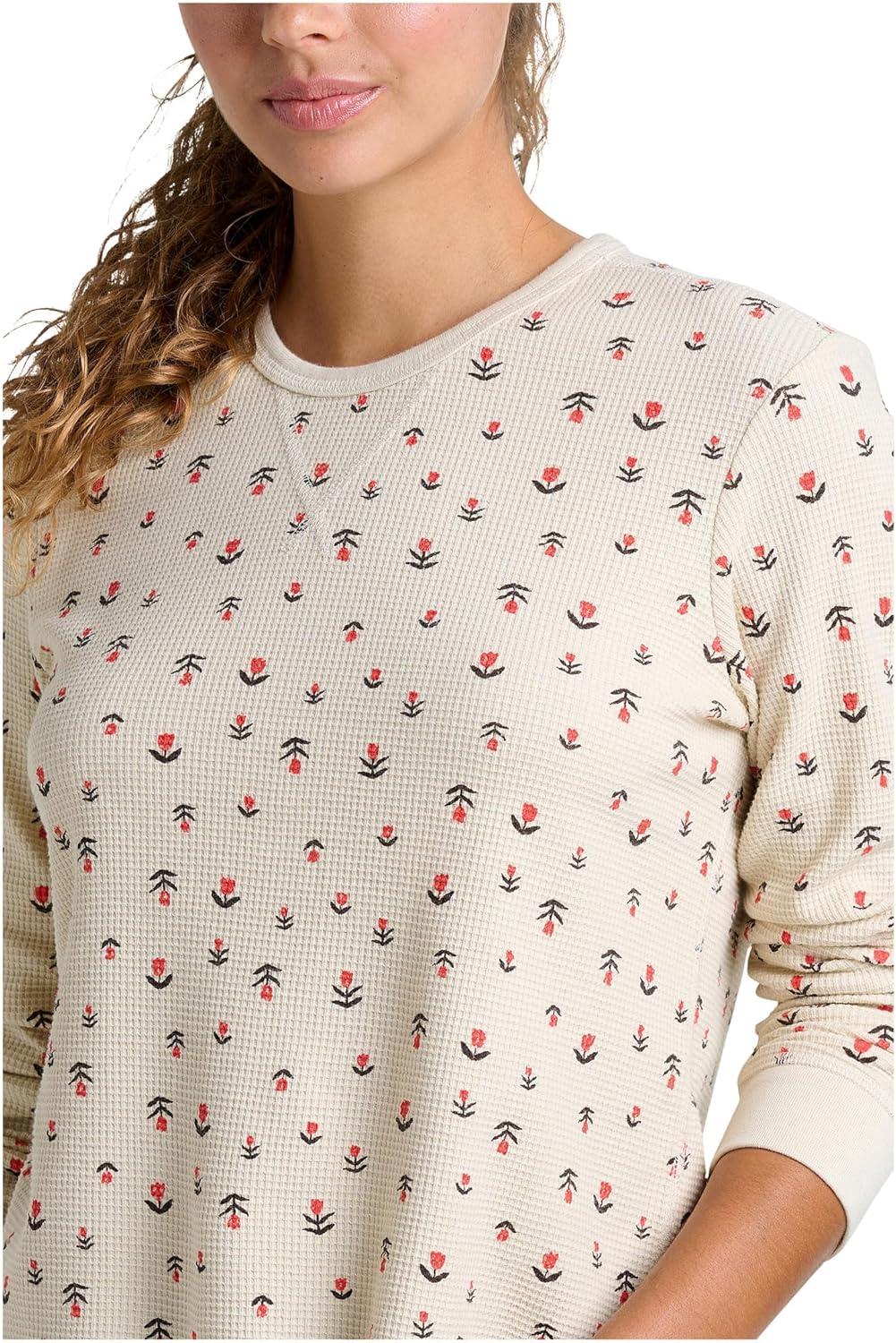 image:imageToadampCo Womens Foothill Long Sleeve Crew IISalt Tulip Print