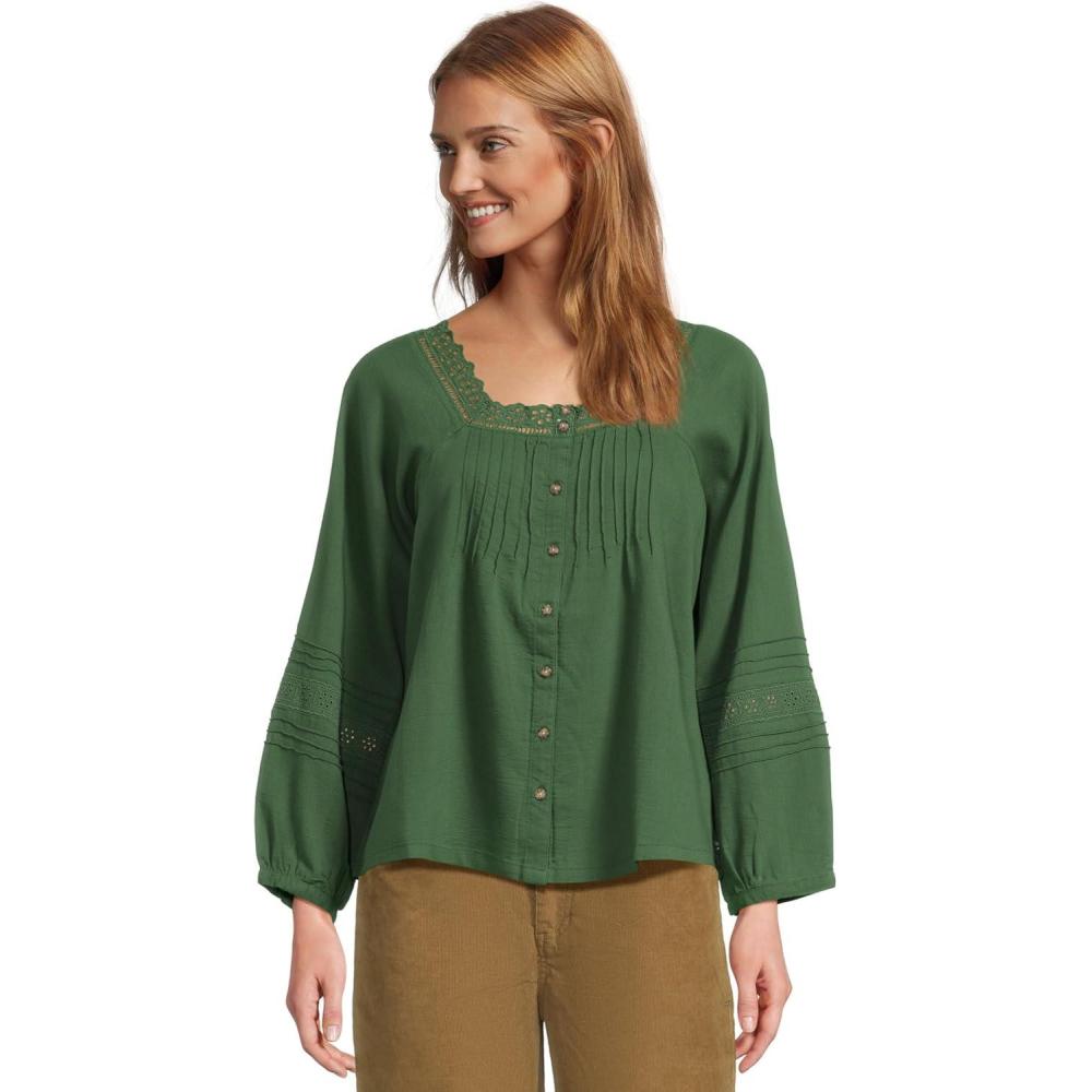 image:imageToadampCo Manzana Peasant Long Sleeve ShirtPasture