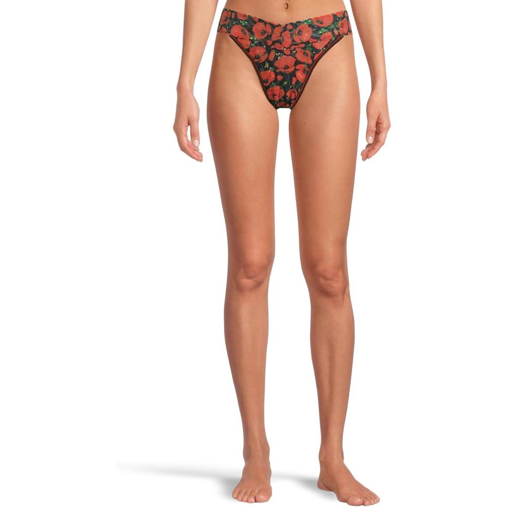 image:imagehanky panky womens Signature Lace Printed Original Rise ThongPoppy Holiday