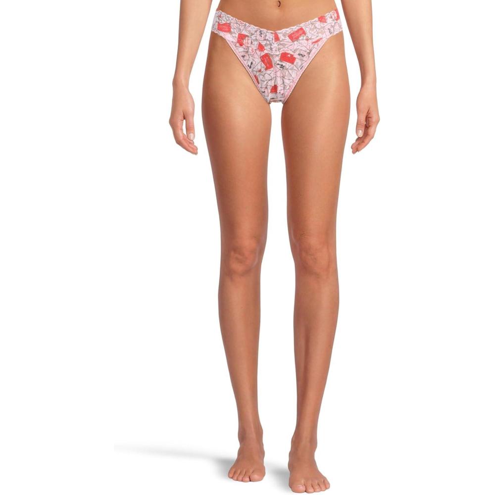 image:imagehanky panky womens Signature Lace Printed Original Rise ThongWith Love