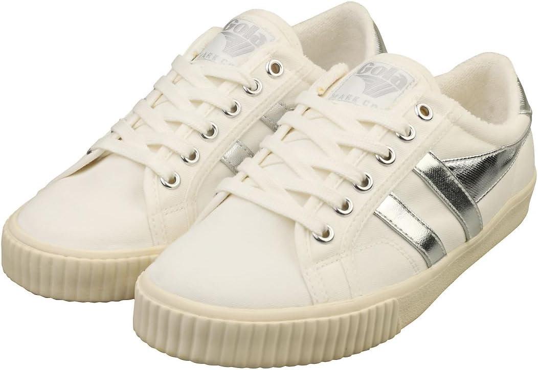 image:imageGola Womens Tennis Mark Cox Suede Trainers Off White Off White Silver Wj 39