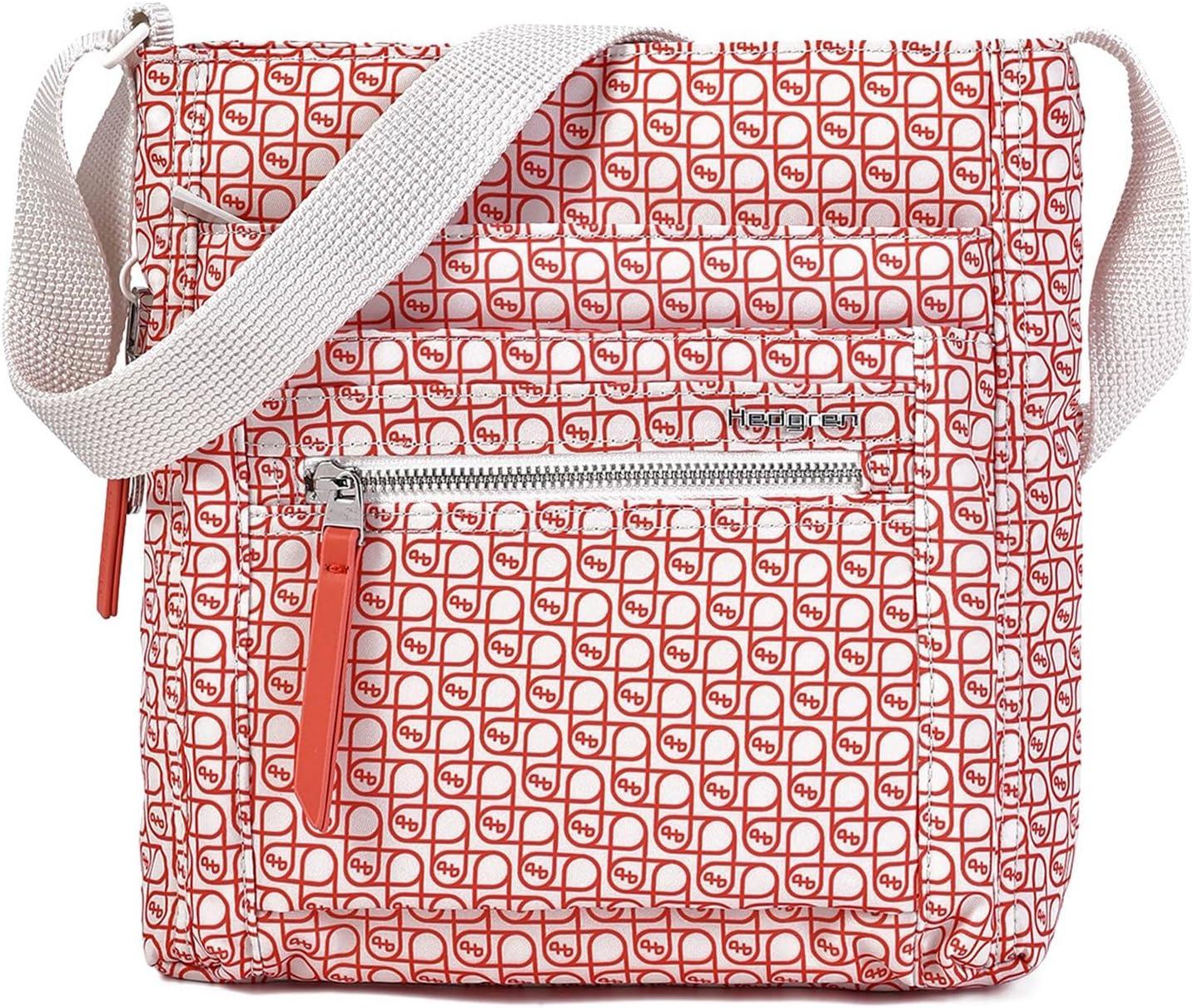 image:imageHedgren womens Orva CrossbodyCoralGrey Signature Print