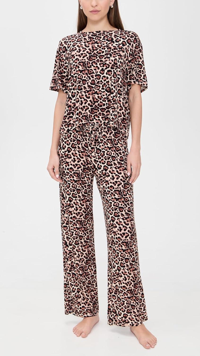 image:imageHoneydew Intimates womens All American Pj SetCaramel Leopard
