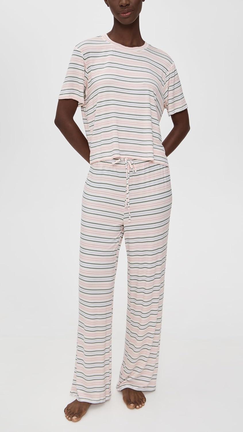 image:imageHoneydew Intimates womens All American Pj SetLinen Stripe