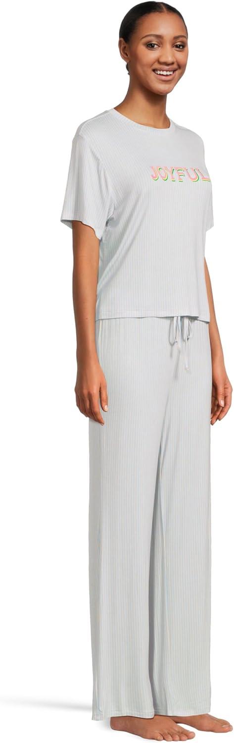 image:imageHoneydew Intimates womens All American Pj SetMarshmallow Stripe Joyful