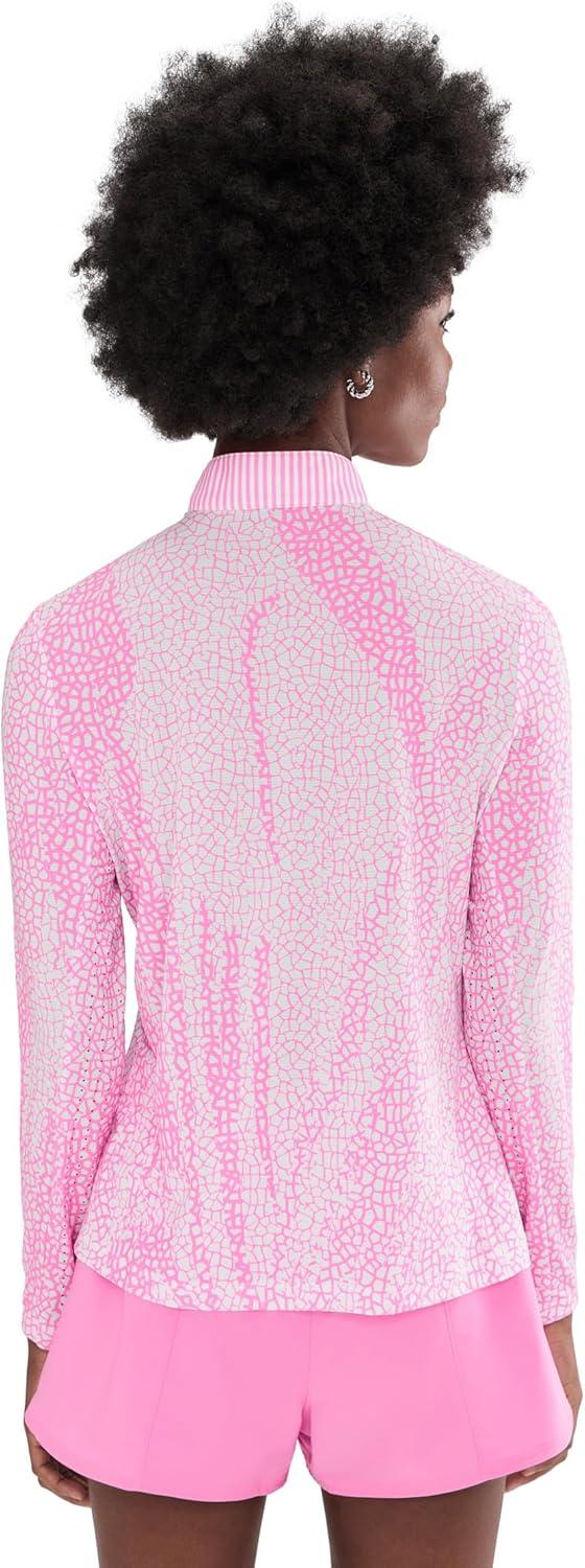 image:imageJamie Sadock Womens Sunsense Sauvage Zip Mock Long SleevePink