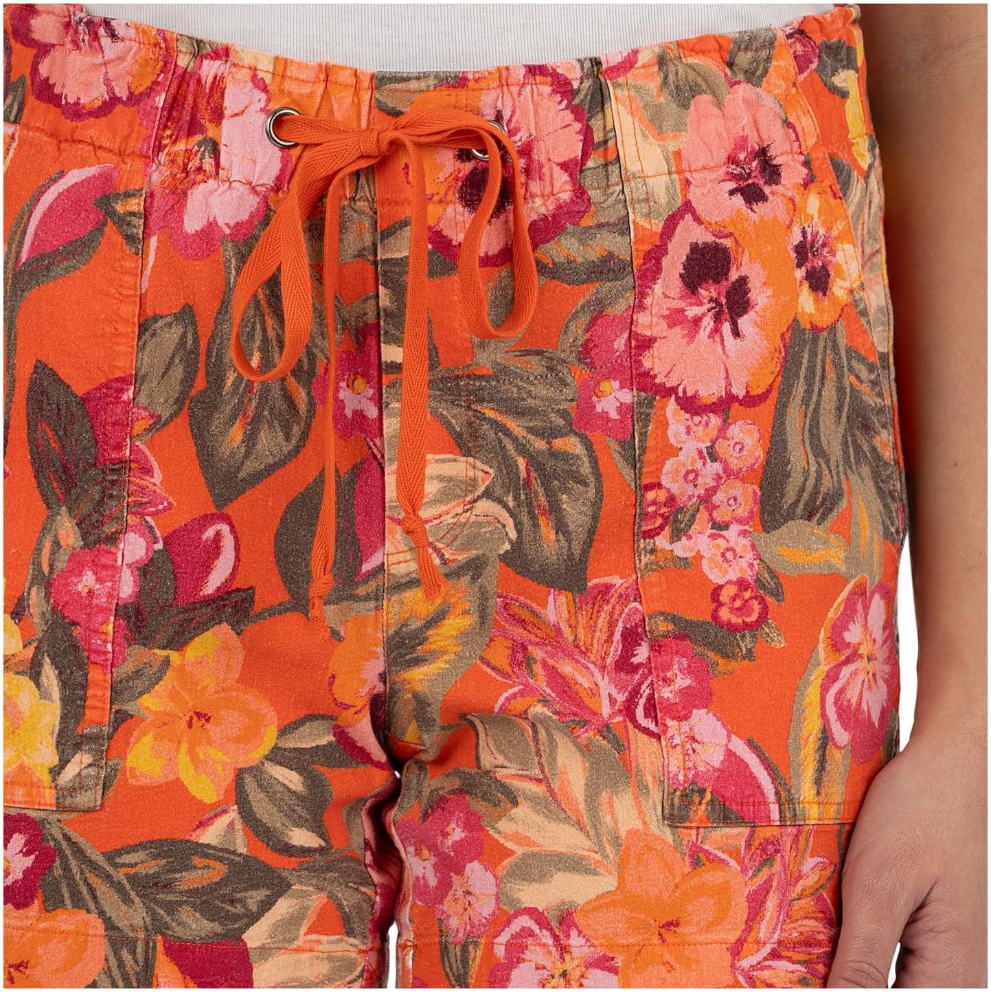 image:imageKUT from The Kloth Womens Katana HighRise Shorts Drawstring with Porkchop PocketsTangerine
