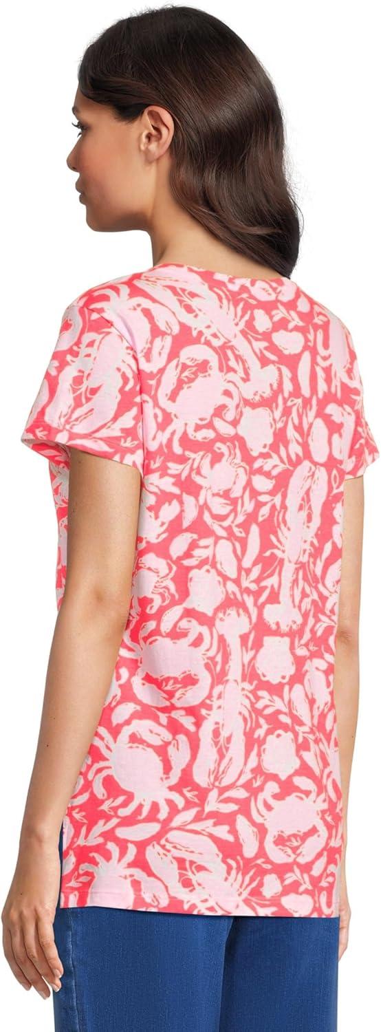 image:imageLilly Pulitzer Womens Meredith TeeCane Coral Crab Collab