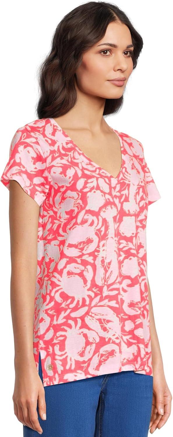 image:imageLilly Pulitzer Womens Meredith TeeCane Coral Crab Collab