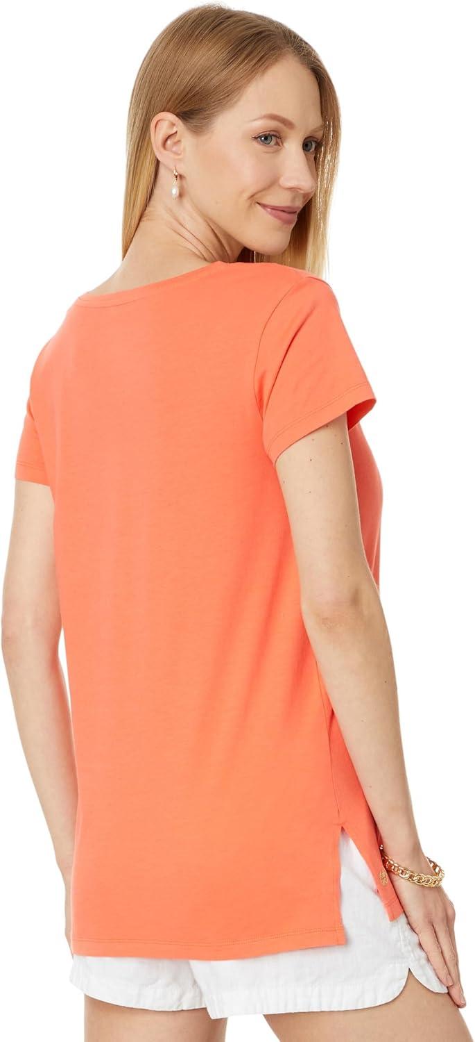 image:imageLilly Pulitzer Womens Meredith TeeFlamingo Feather