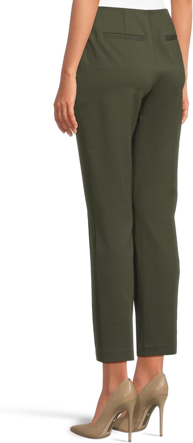 image:imageLiverpool Womens MidRise Double Button TrouserOlive Branch