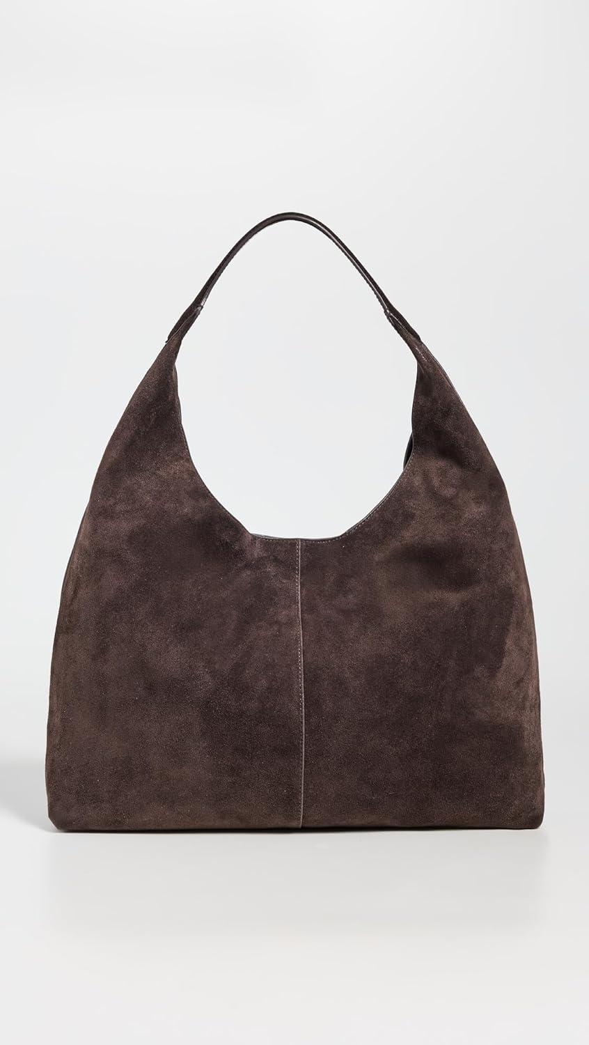 image:imageMadewell Womens Suede Large Slouchy Shoulder ToteDark Carob