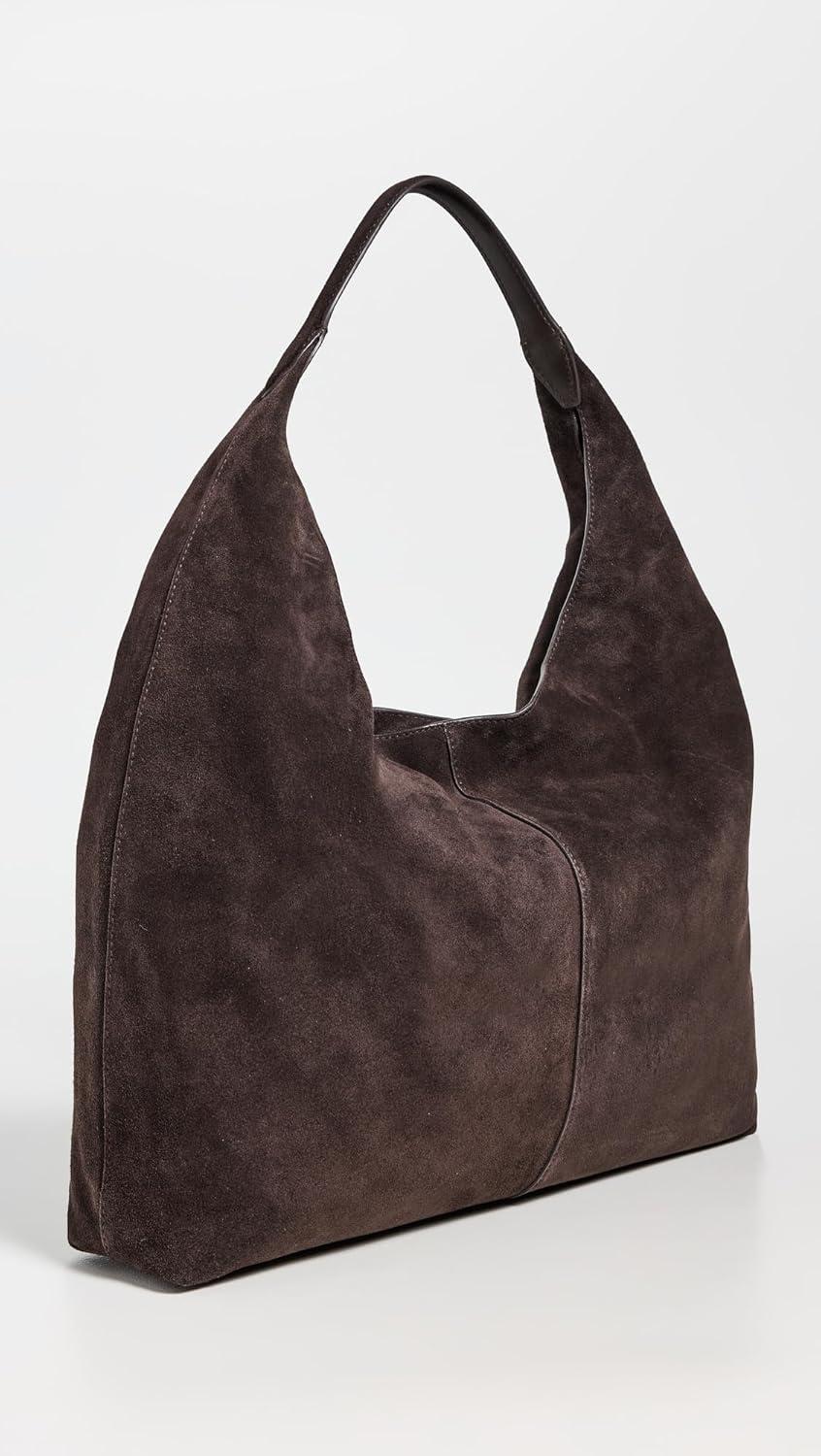 image:imageMadewell Womens Suede Large Slouchy Shoulder ToteDark Carob