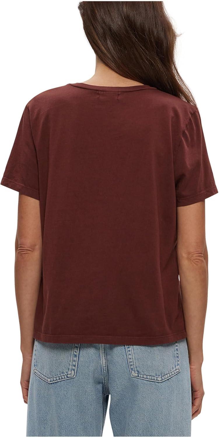 image:imageMichael Stars Womens Becca Short Sleeve Crew Neck TeeEspresso