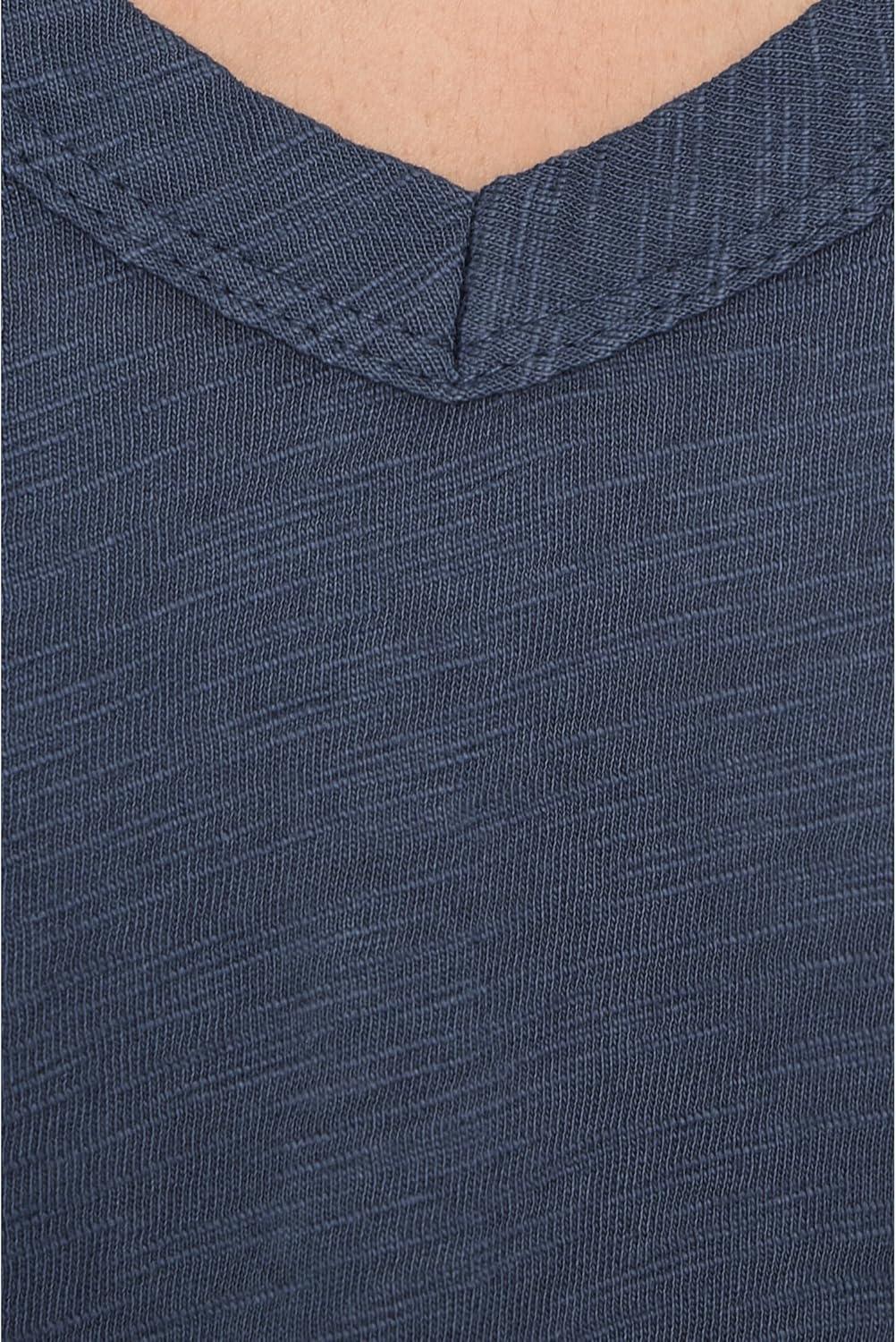 image:imageModODoc Womens 34 Sleeve VNeck Curved Hem Tee ShirtSailor Blue