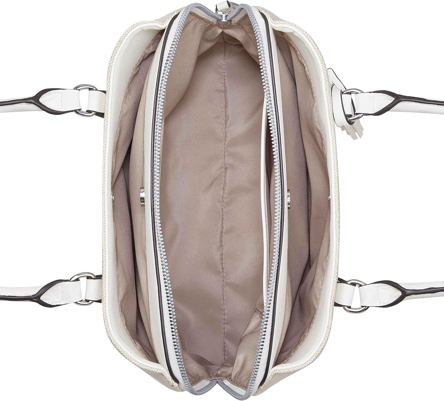 image:imageNine West Galla Dome SatchelBeigeOptic White
