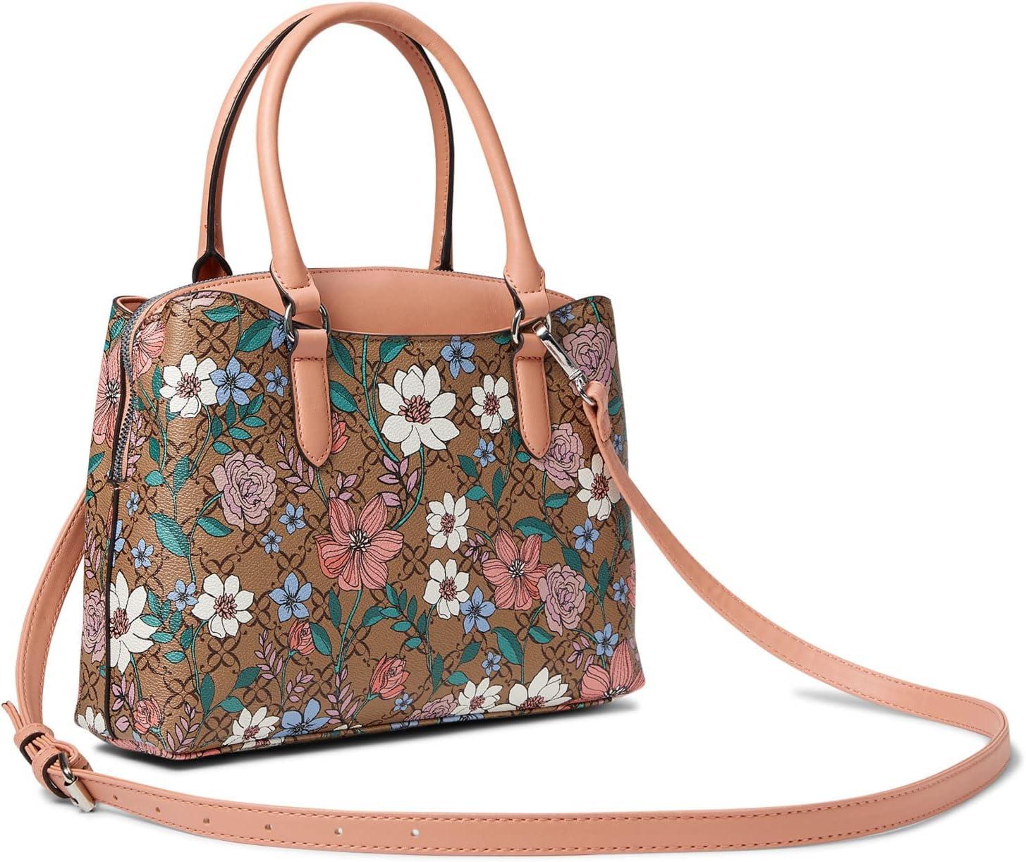 image:imageNine West Galla Dome SatchelMagnolia Logo Floral