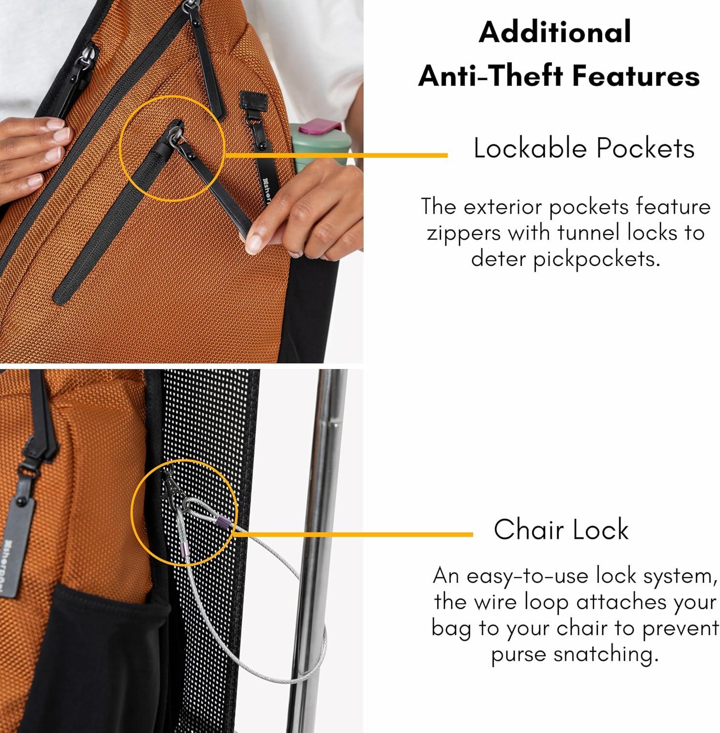 image:imageSherpani Esprit Anti Theft Sling Bag Sling Backpack 10L Travel Bag Crossbody Backpack Travel Gift for Women Fits 10 Inch Tablet MoroccoAloe Mist Signature