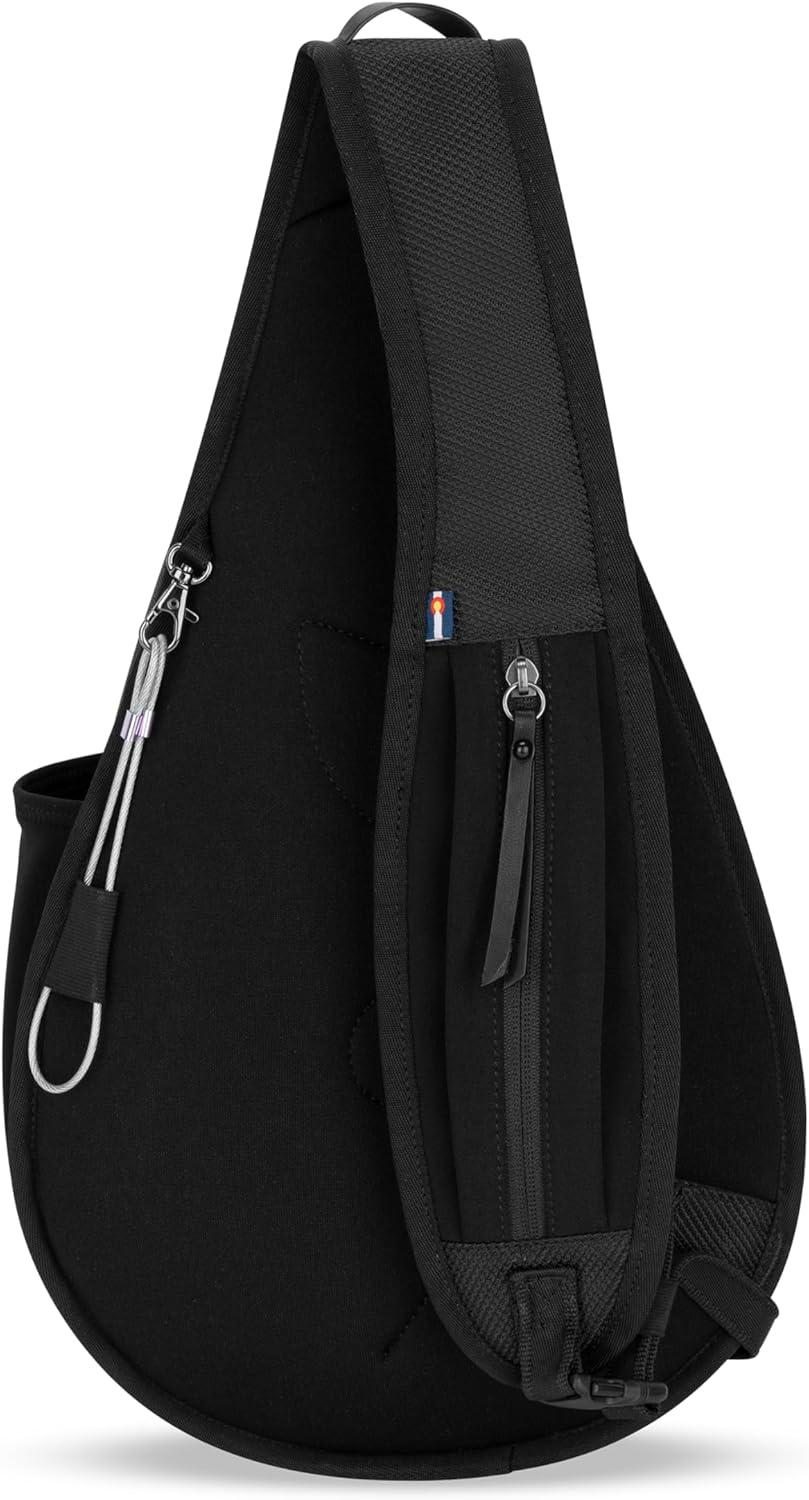 image:imageSherpani Esprit Anti Theft Sling Bag Sling Backpack 10L Travel Bag Crossbody Backpack Travel Gift for Women Fits 10 Inch Tablet MoroccoCarbon Signature