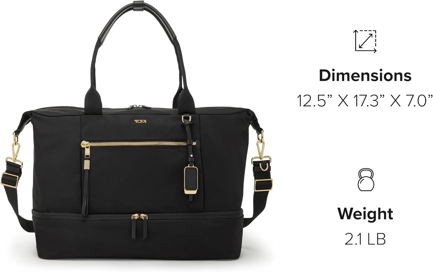 image:imageTUMI Womens Contine WeekenderBlack Gold Hardware