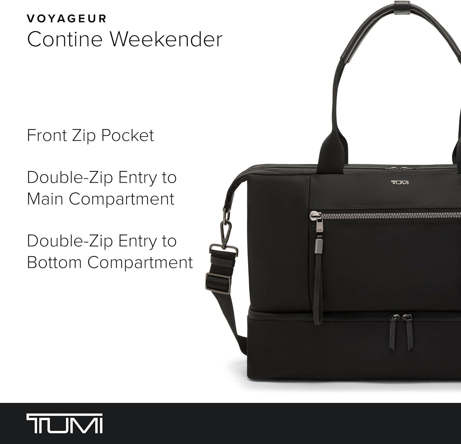 image:imageTUMI Womens Contine WeekenderBlack Gunmetal Hardware