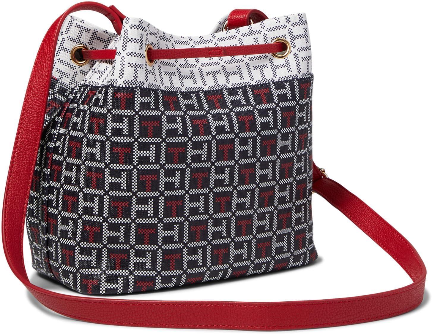 image:imageTommy Hilfiger Laura II Bucket Crossbody Coated Square Monogram