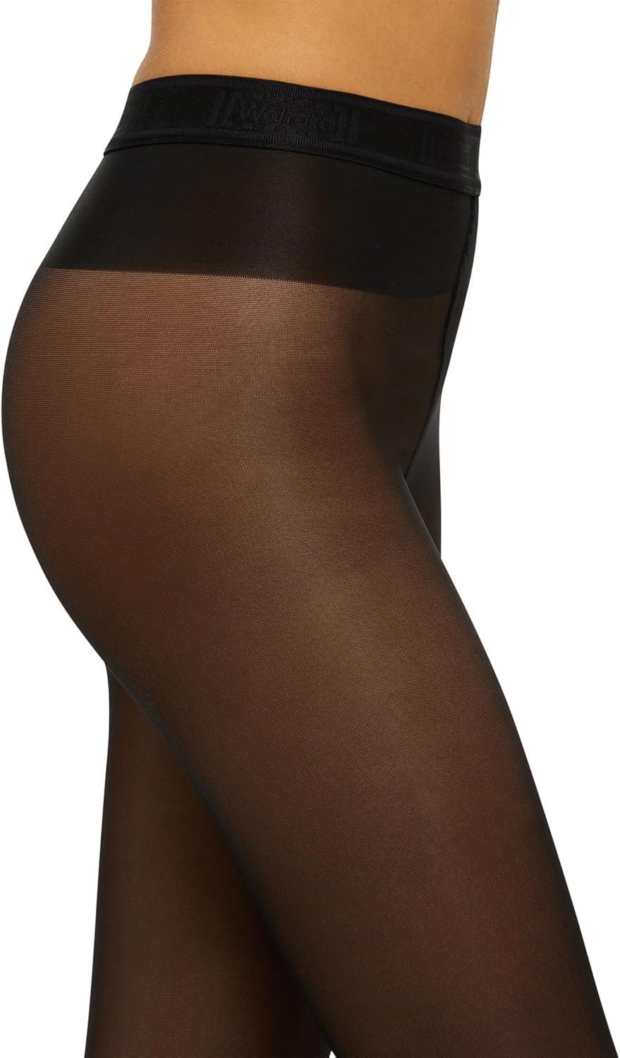 image:imageWolford Neon 40 Denier Tights Pantyhose for Women Semi Sheer Brilliant Shine Soft Logo Waistband Invisible Reinforced ToeUmber