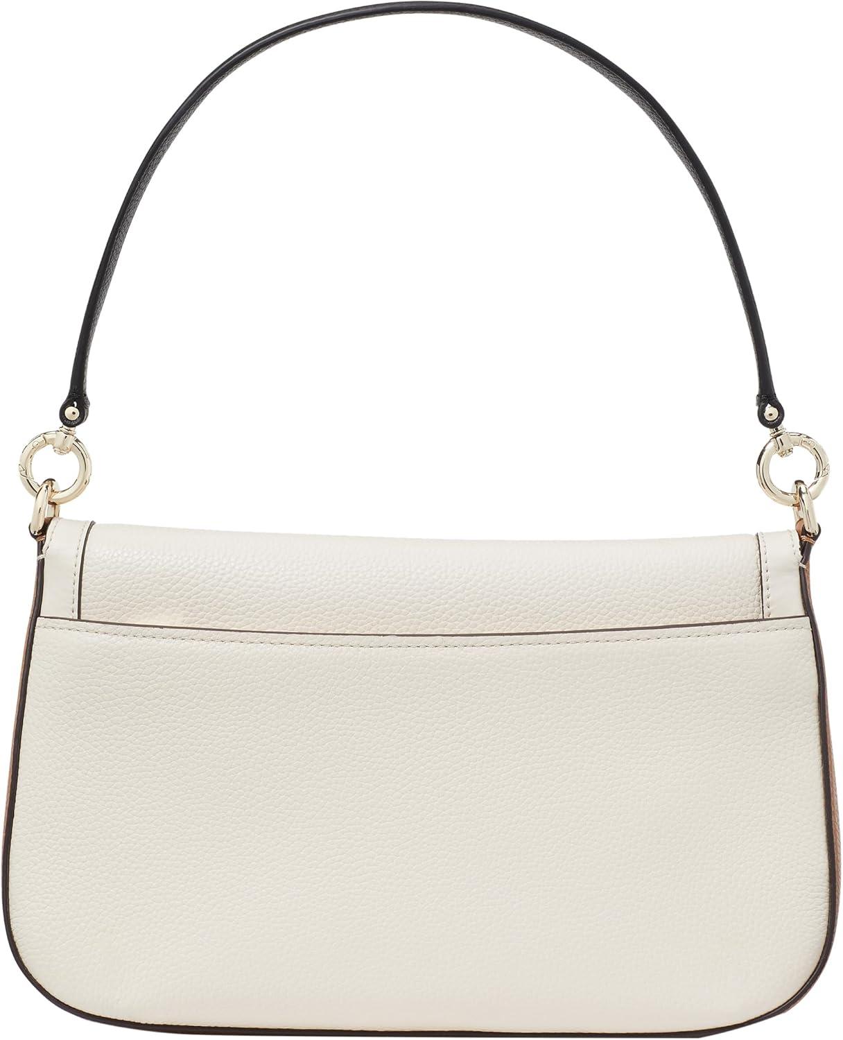 image:imagekate spade new york womens Hudson Pebbled Leather Flap Shoulder BagParchment Multi