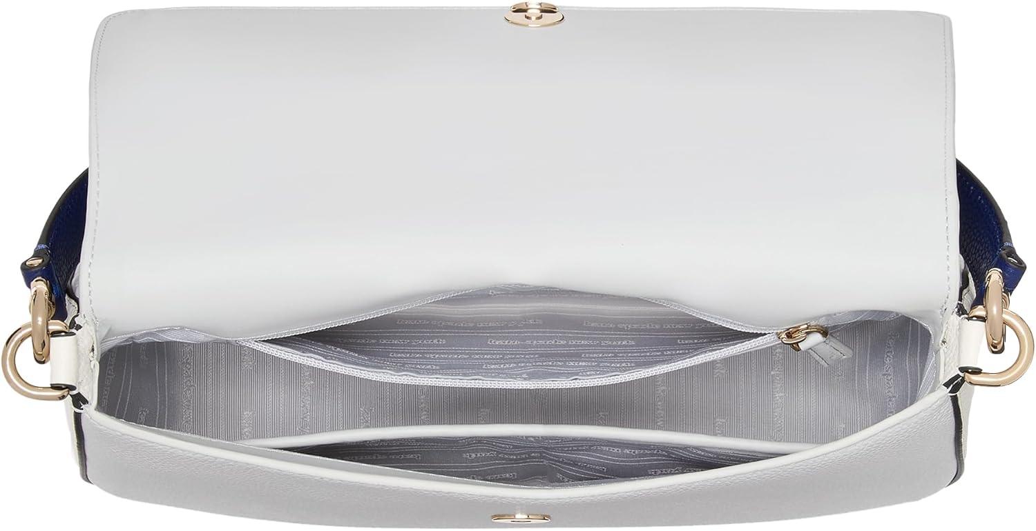 image:imagekate spade new york womens Hudson Pebbled Leather Flap Shoulder BagStone Path Multi