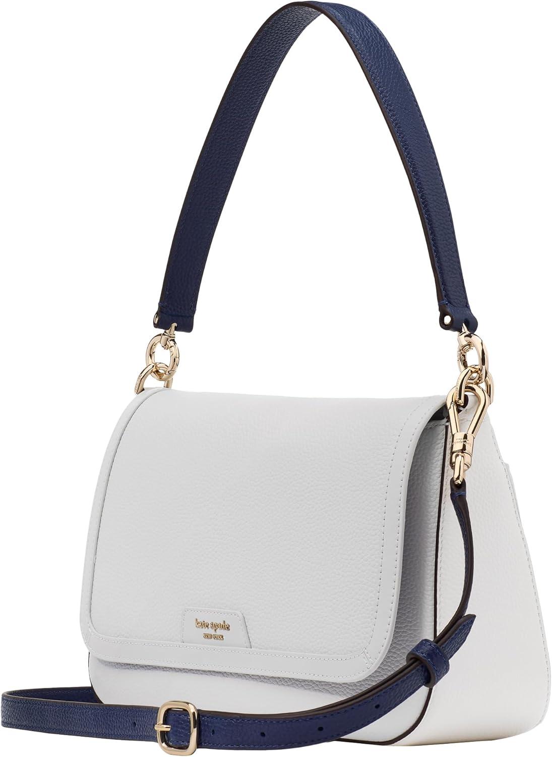 image:imagekate spade new york womens Hudson Pebbled Leather Flap Shoulder BagStone Path Multi