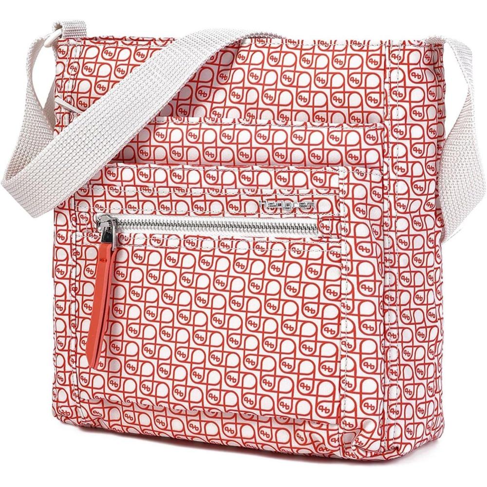 image:imageHedgren womens Orva CrossbodyCoralGrey Signature Print