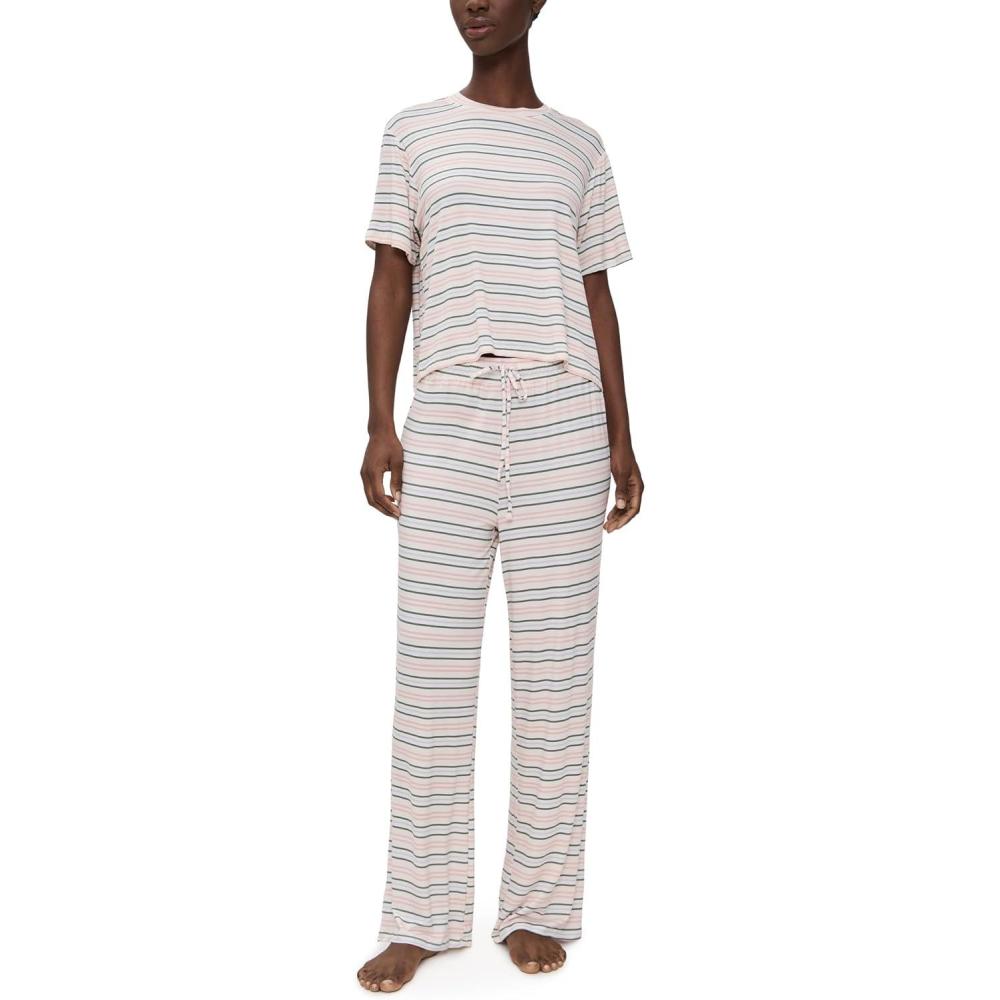 image:imageHoneydew Intimates womens All American Pj SetLinen Stripe