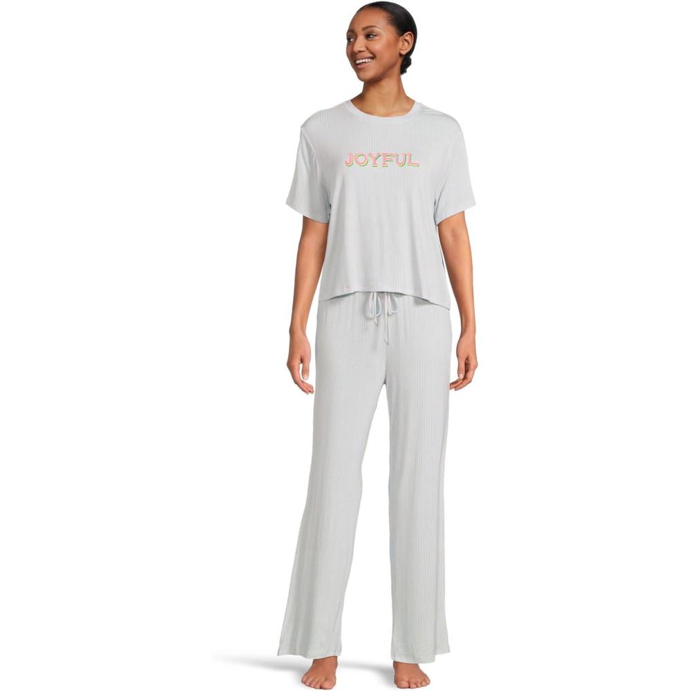 image:imageHoneydew Intimates womens All American Pj SetMarshmallow Stripe Joyful
