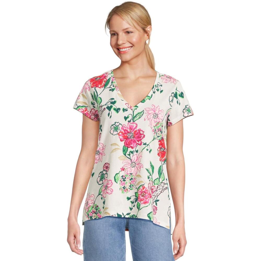 image:imageLilly Pulitzer Womens Meredith TeeCoconut Safari Sanctuary