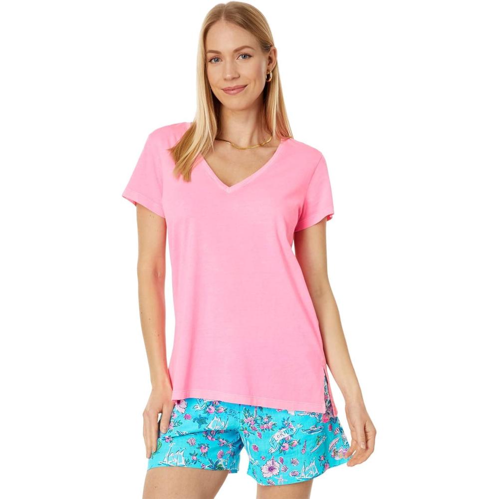 image:imageLilly Pulitzer Womens Meredith TeeHavana Pink
