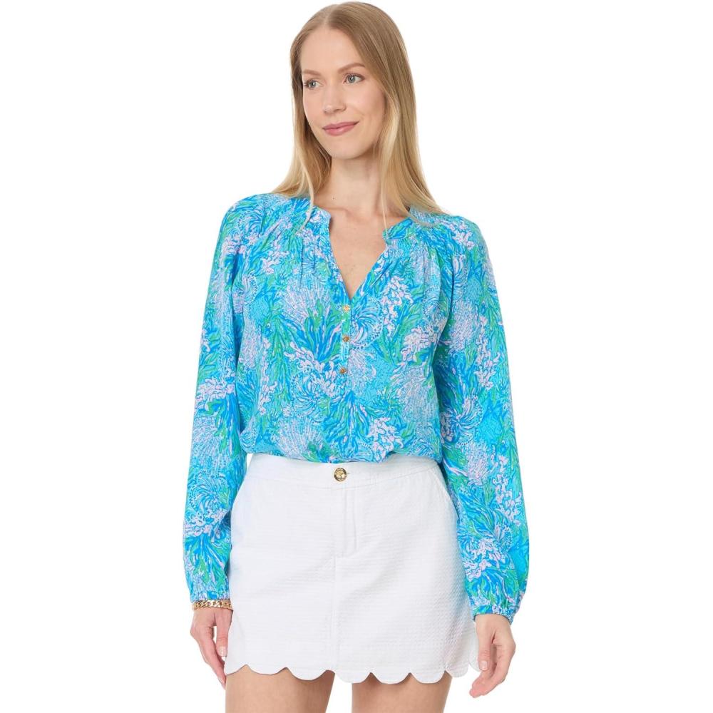 image:imageLilly Pulitzer WomensLas Olas Aqua Strong Current Sea