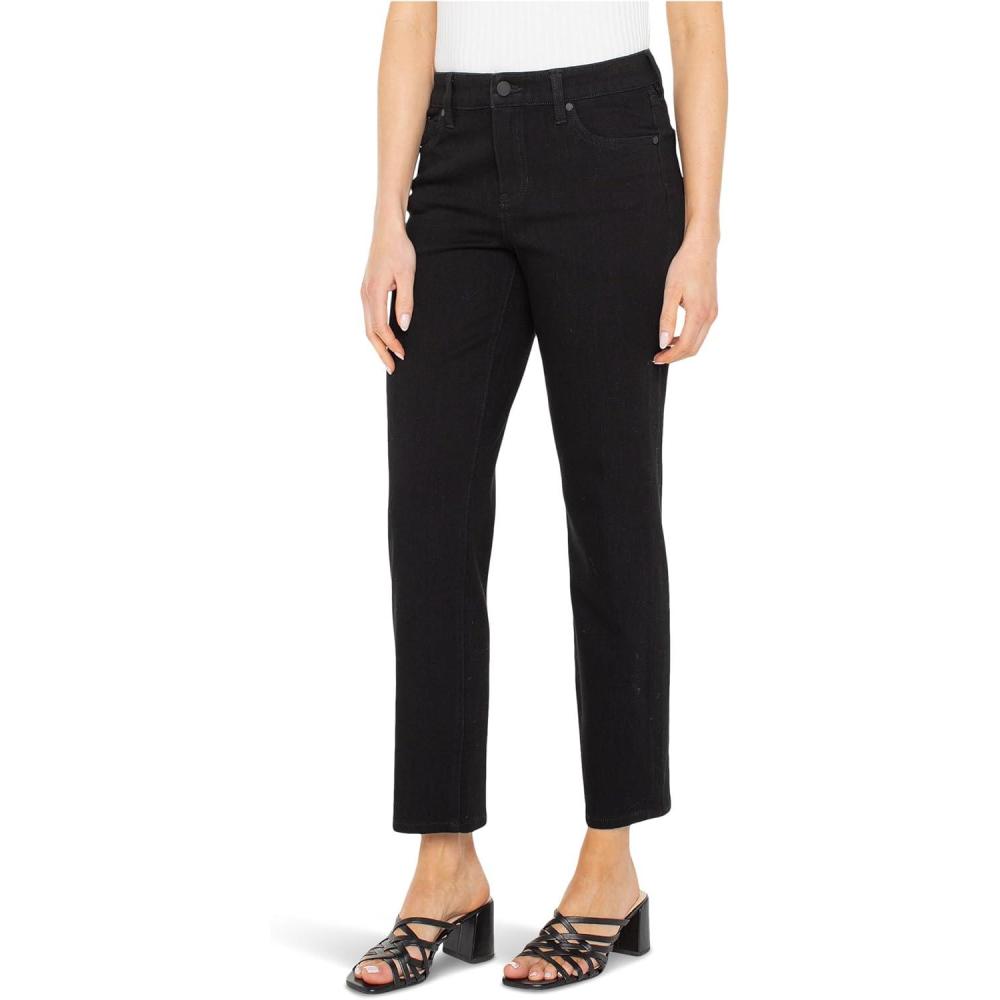 image:imageLiverpool Womens Liv MidRise Relaxed Skinny JeansBlack Rinse