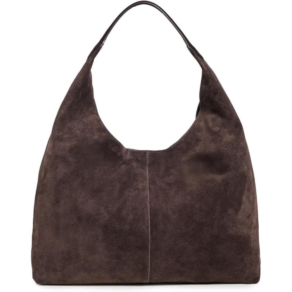 image:imageMadewell Womens Suede Large Slouchy Shoulder ToteDark Carob